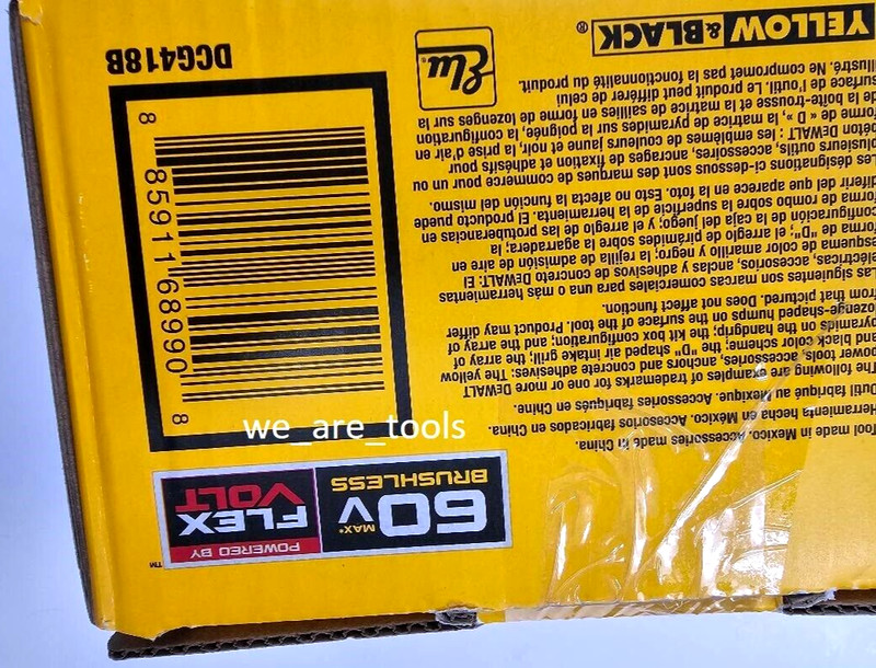 Dewalt DCG418B Flexvolt 60V Grinder 4 1/2 - 6" Cordless Brushless 60 volt DCG418 gallery