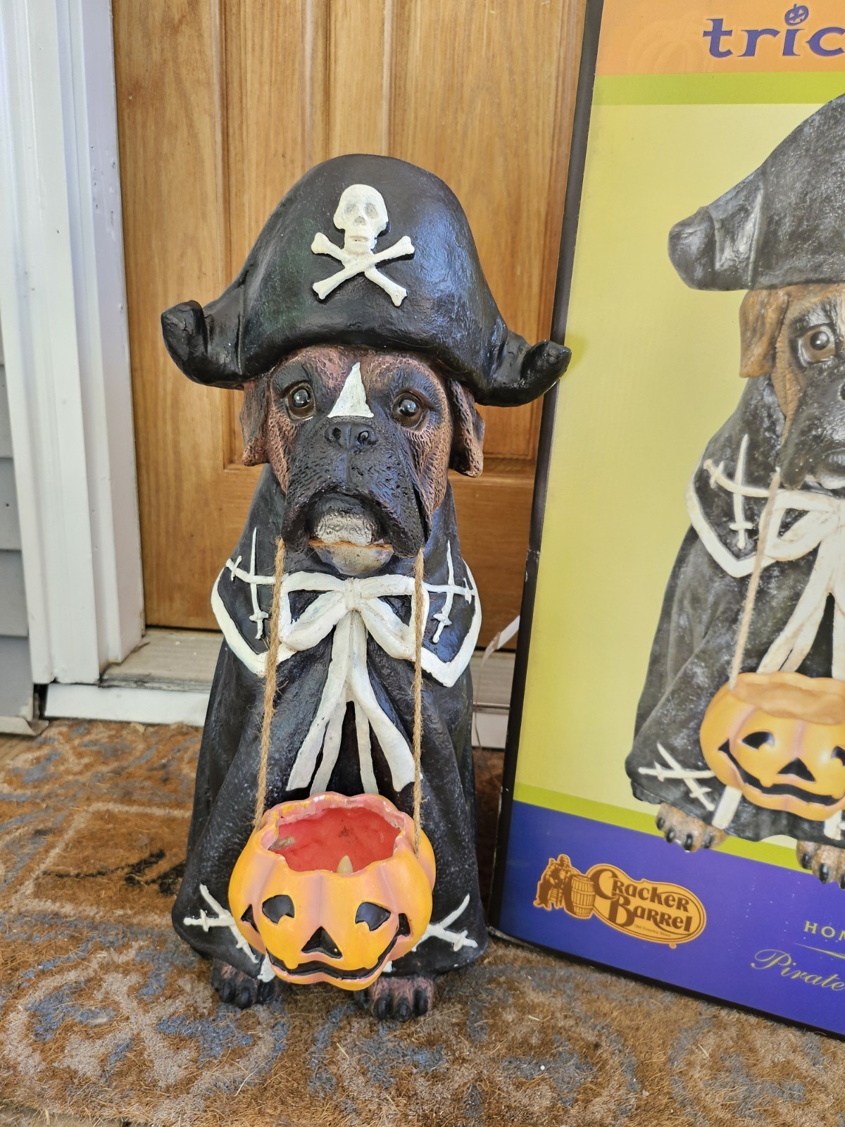 Cracker Barrel Pirate Boxer Statue 22" Halloween Outdoor Decor gallery