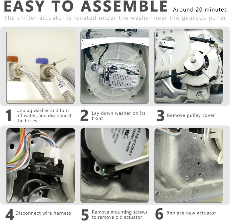 W10913953 Washer Shift Actuator Fit for W11481722 W10597177 AP6037270 W11398781 gallery