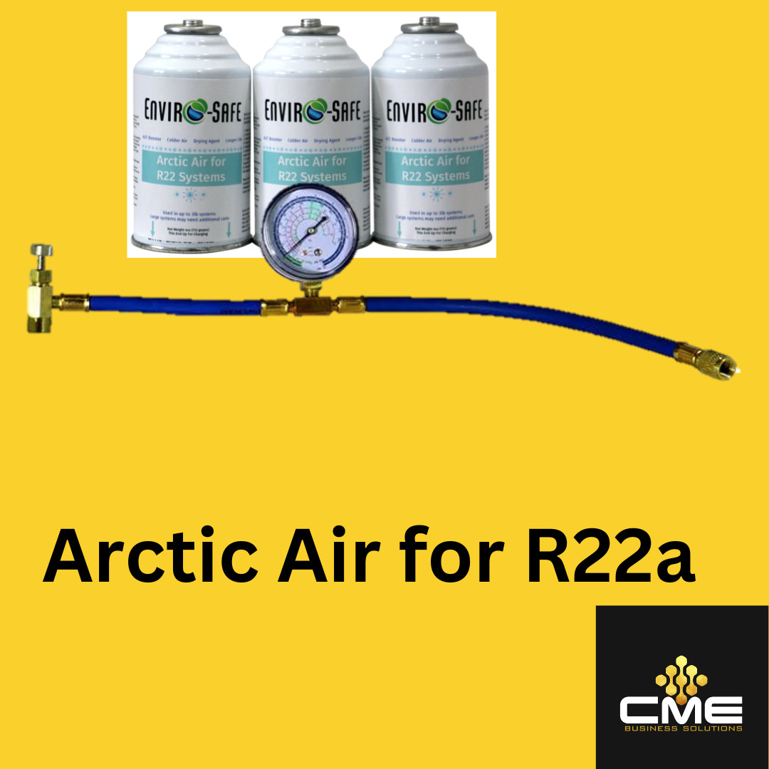 Envirosafe Arctic Air for R22, A/C Support, (3) cans & Gauge gallery
