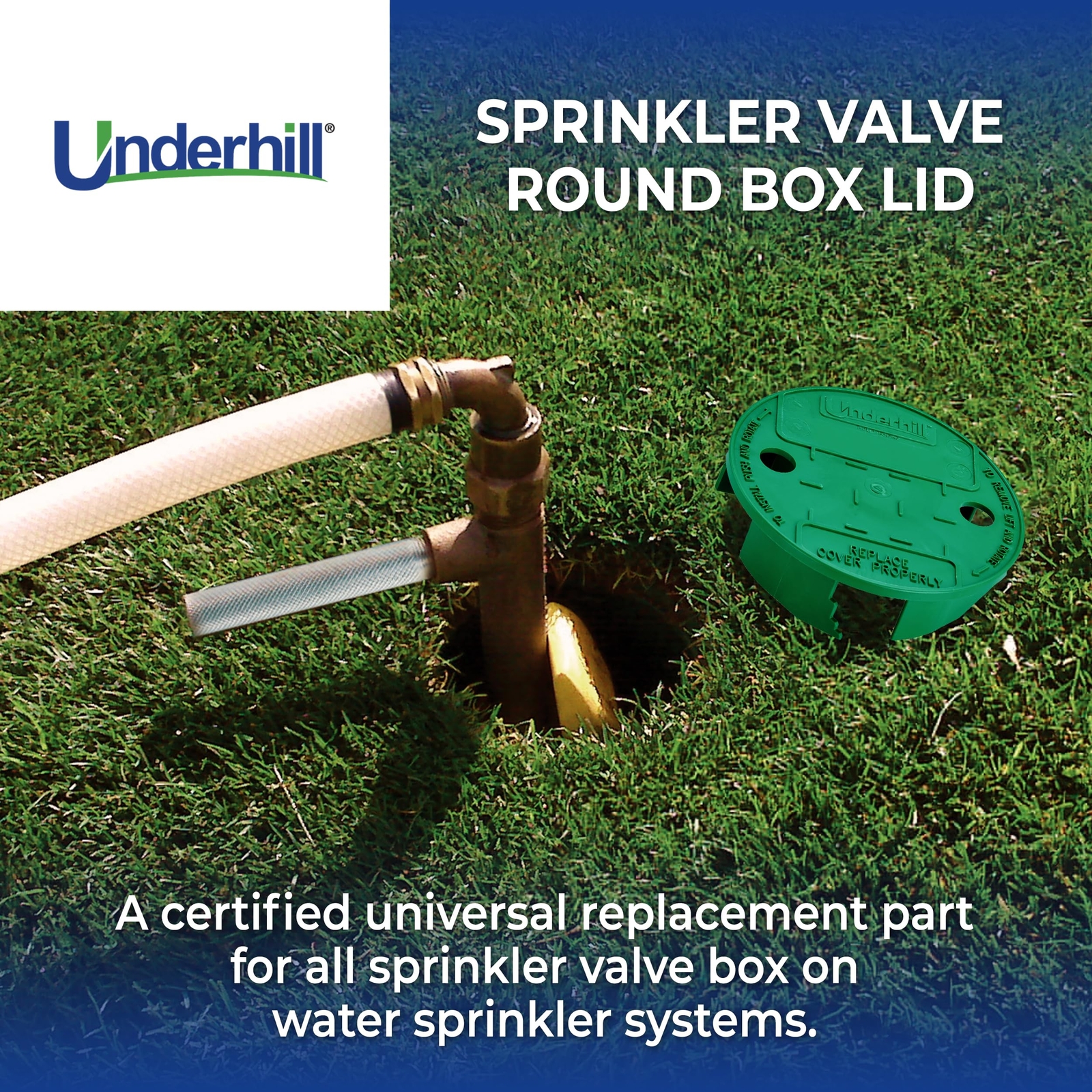 Sprinkler Valve Round Box Lid 6-7 Inch Green Universal Cover for Irrigation gallery
