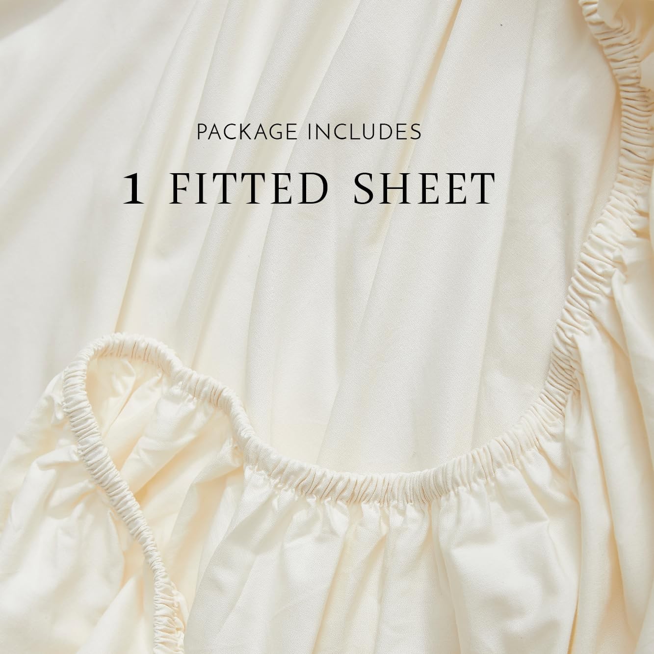 Fitted Sheet – 100% Cotton Percale, Cool & Crisp, Brushed for Softness, Deep ... gallery
