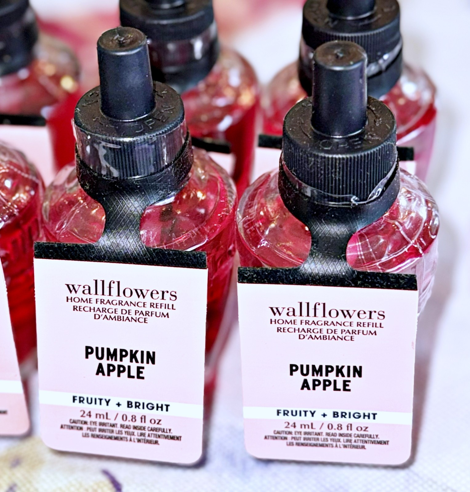Bath & Body Works 0.8 oz Pumpkin Apple Wallflowers Fragrance Refill x6 gallery