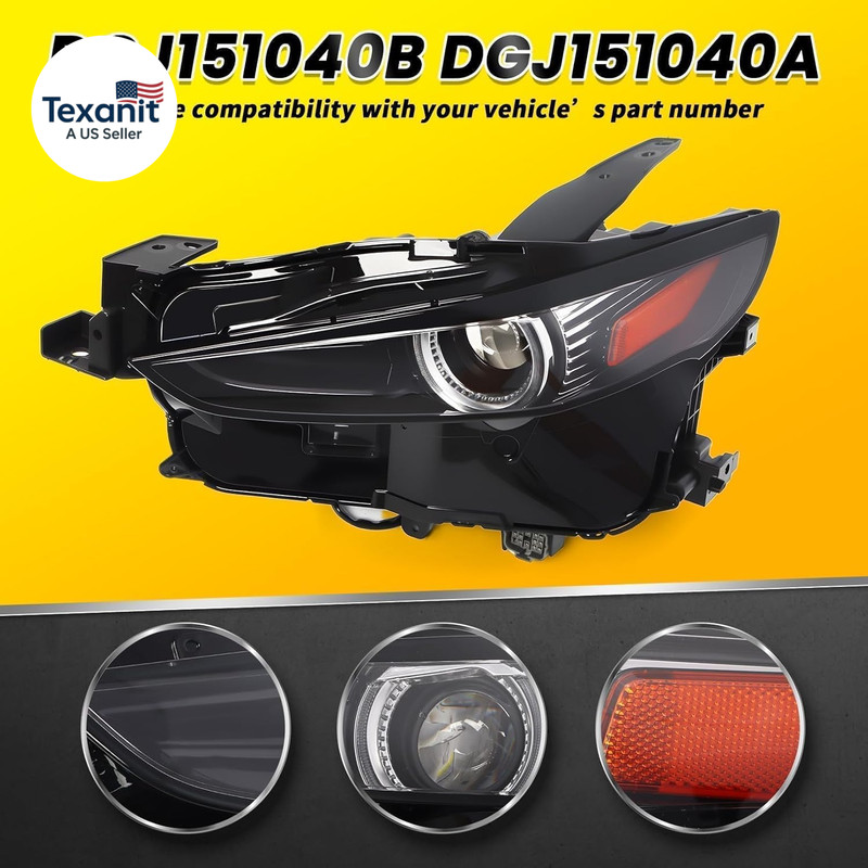 Left Headlight Assembly W/Afs Compatible with CX-30 Preferred/Premium/Select/Sig gallery