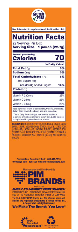 Welch's Fruit Snacks Mango-Peach Soft Fruit Snacks for Stocking Stuffers, 8 oz gallery