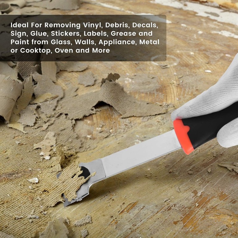 Razor Blade Scraper, Long Handled Scraper Tool with 10 Extra Replacement Blades, gallery
