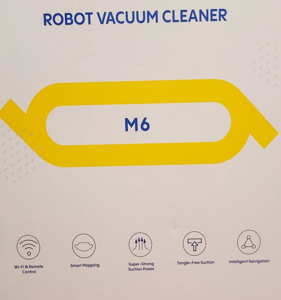 Robot Vacuum Cleaner M6 Smart Automatic Vacuum Mop Cleaner Rechargeable