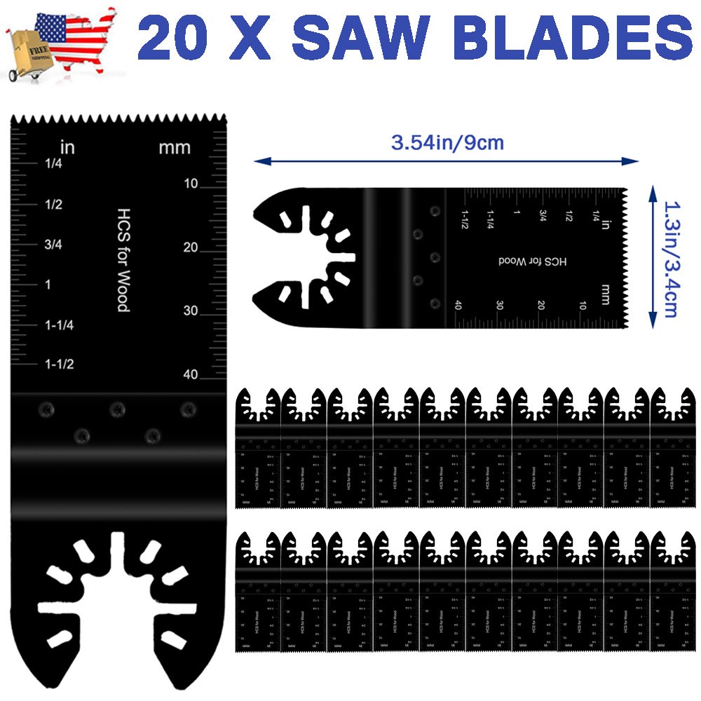 20XUniversal Saw Blades Oscillating Multi Tool Wood Metal Plastic Cut For Makita gallery