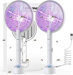 2Pack Electric Bug Zapper Fly Swatter Zap Mosquito Killer Pest Insect Racket USA