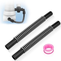 Pool Chlorinator Flexible Tubes with Support Spring – 2 PCS Replacement Hose