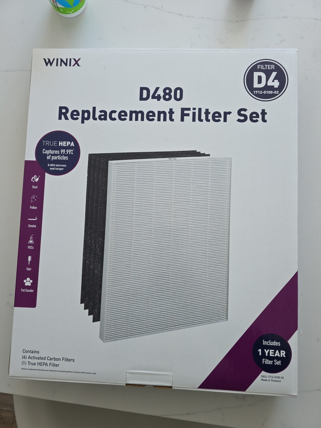 New WINIX D480 True HEPA Replacement Filter D4 with 4 Activated CARBON Filters gallery