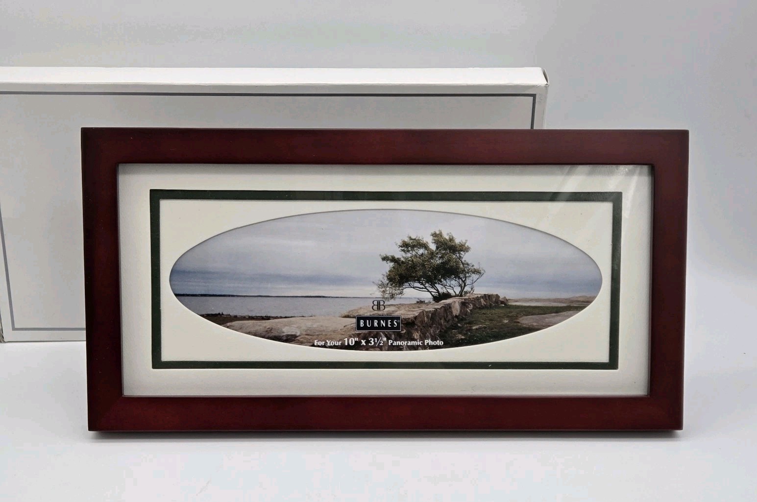 Burnes Panoramic Picture Frame 623300 Fits 10"x3.5" Photo Carnival Rosewood gallery
