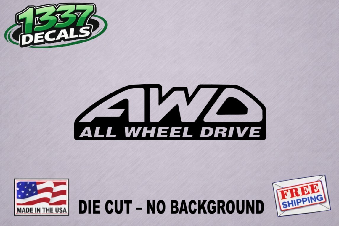 AWD All Wheel Drive Vinyl Decal Sticker 4x4 Car Truck Window gallery