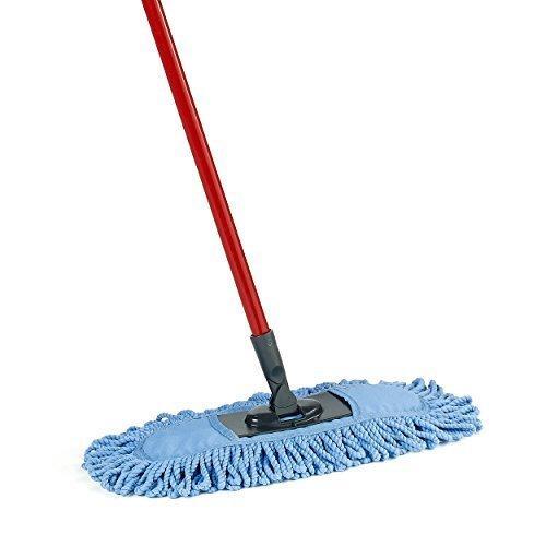 O-Cedar Dual-Action Microfiber Sweeper Dust Mop, Red, Blue gallery
