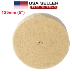 5 Inch Wool Felt Polishing Buffing Disc Wheel Pad Abrasive For Angle Grinder USA