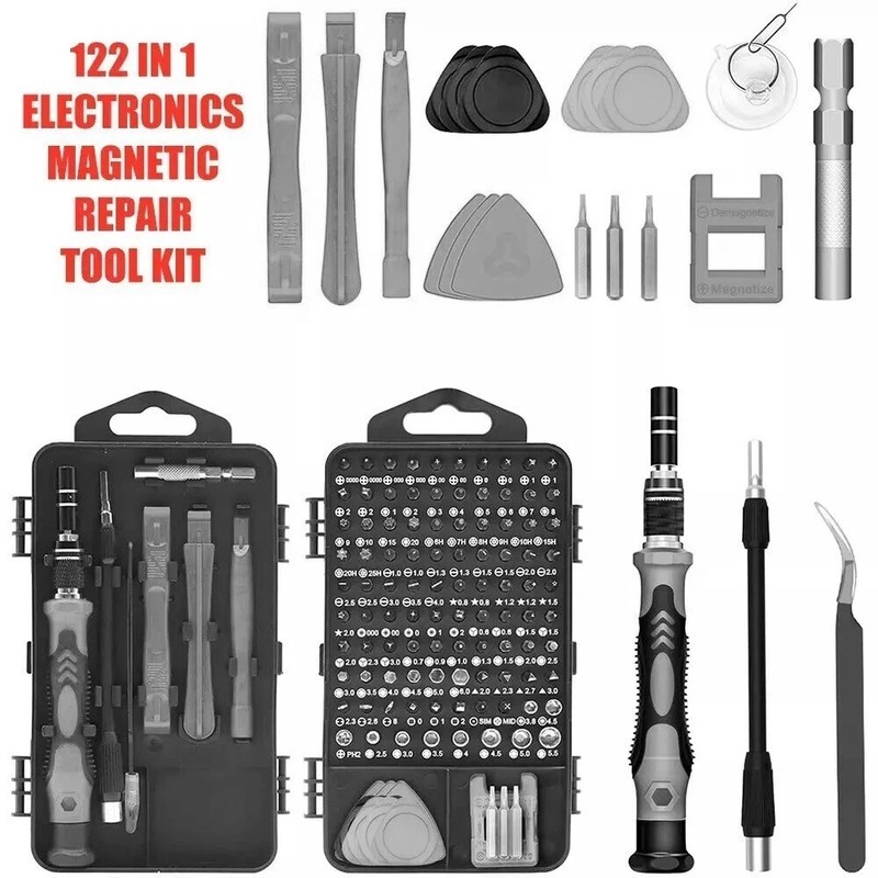 122 in 1 Precision Screwdriver Set Computer Repair Tool Kit Acssart Magnetic Bit gallery