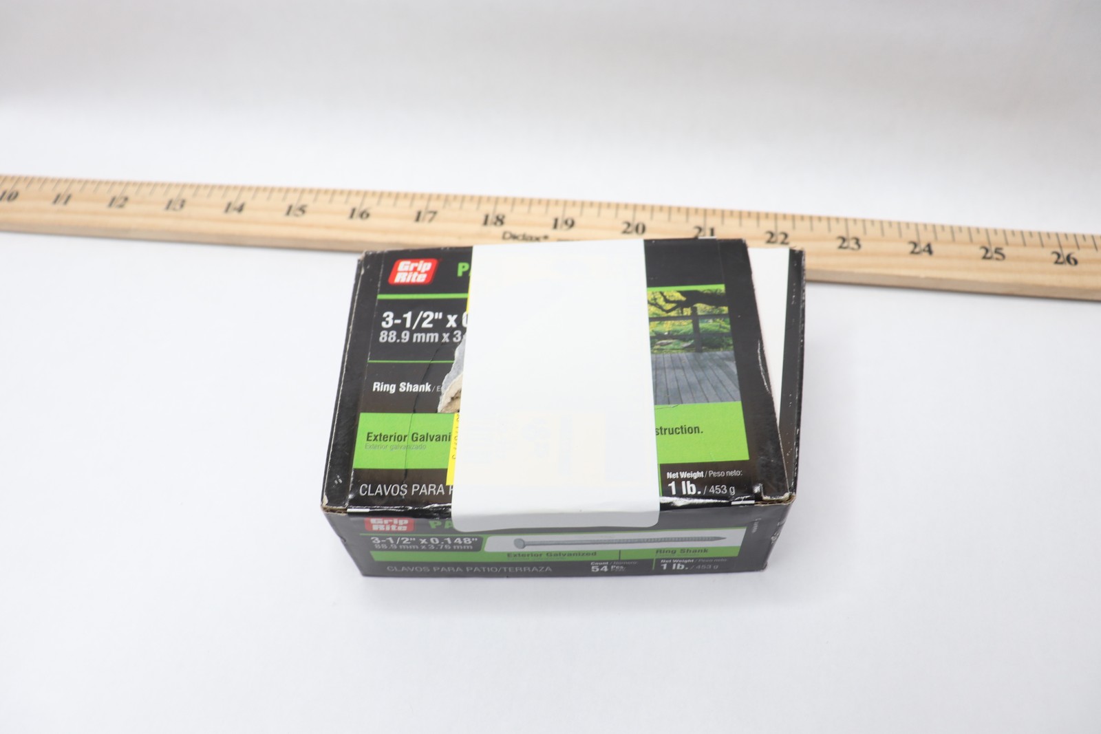(57-Pk) Grip Rite Round Deck Nails Steel Hot-Dipped Galvanized 16D 3-1/2" gallery