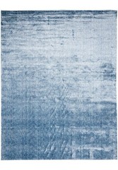 8 x 10.4 Light Blue Solid Plain Color Modern Rug Bamboo Silk #F-4535