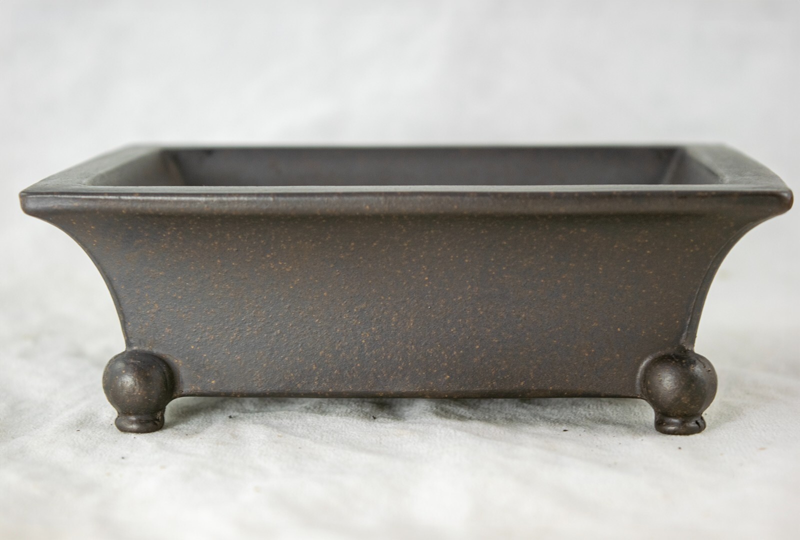 Vintage Rectangular Zisha Cactus & Succulent Bonsai Pot + Mesh 6"x 4.25"x 1.75" gallery