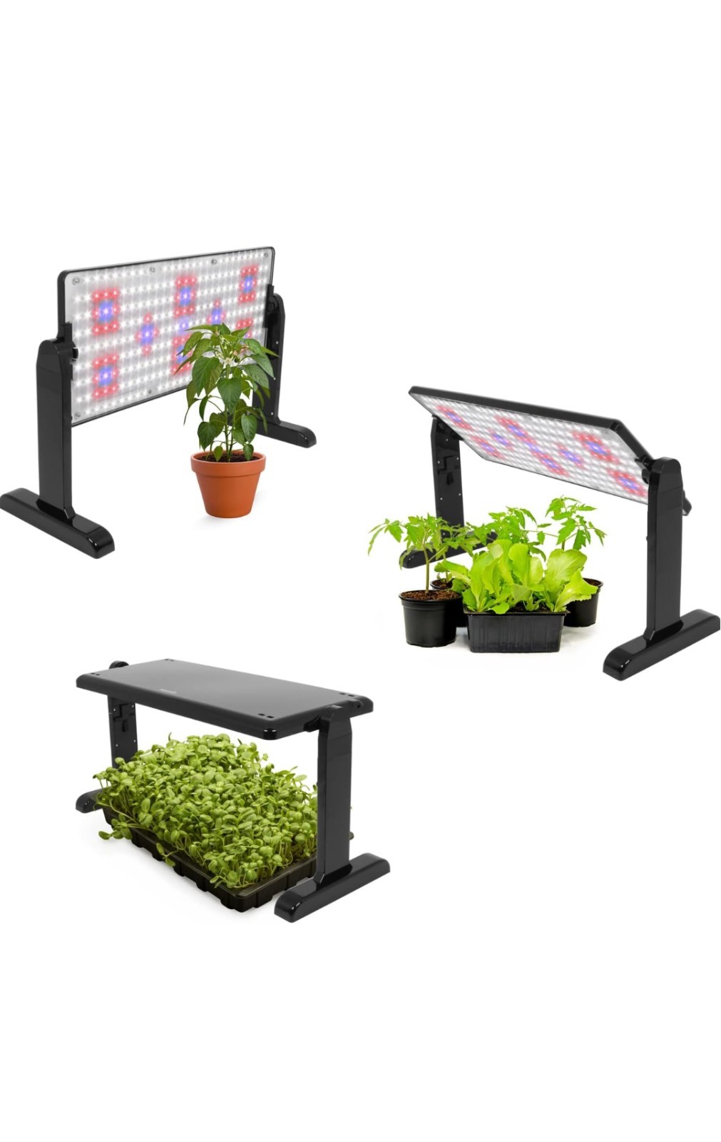 AeroGarden 45W LED Grow Light Panel with Adjustable Stand & Hanging Kit gallery