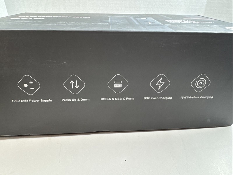 ANNQUAN Automatic Pop Up Outlet for Countertop,20W USB-C Fast Charging White gallery