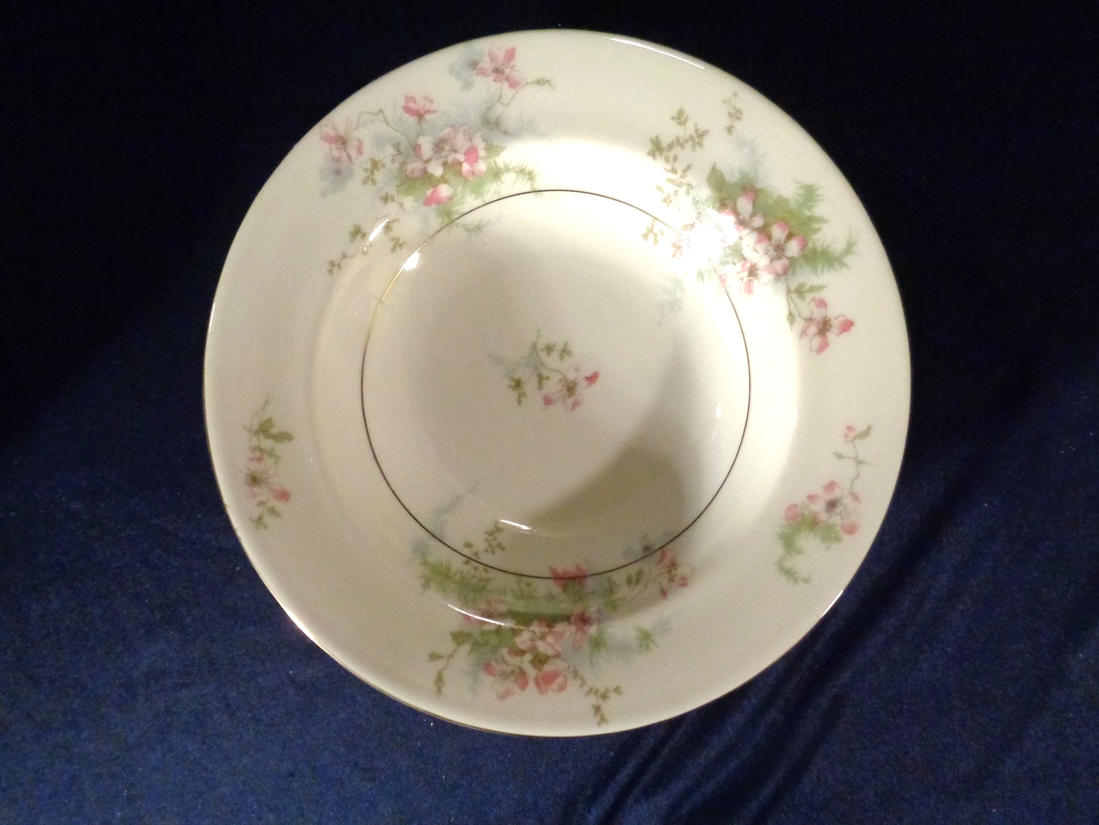 Theodore Haviland New York Apple Blossom Set of 3 - 7 7/8" Rimmed Soup Bowls EUC gallery
