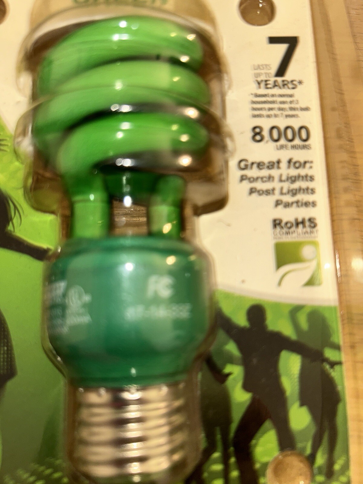 Feit Electric GREEN Party Bulb Bulbs *Set Of 2* 8,000 Life Hours Each gallery