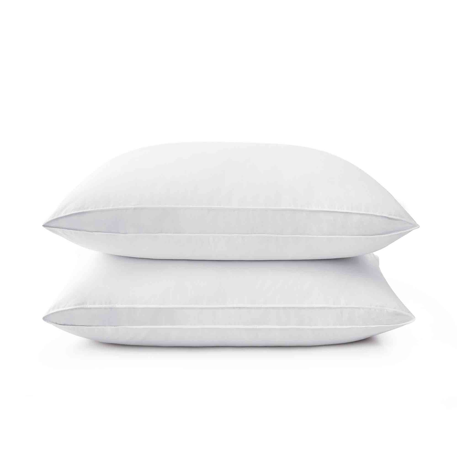 2 Pack Gusseted Goose Feather Down Bed Pillows King Size or Queen Pillows gallery