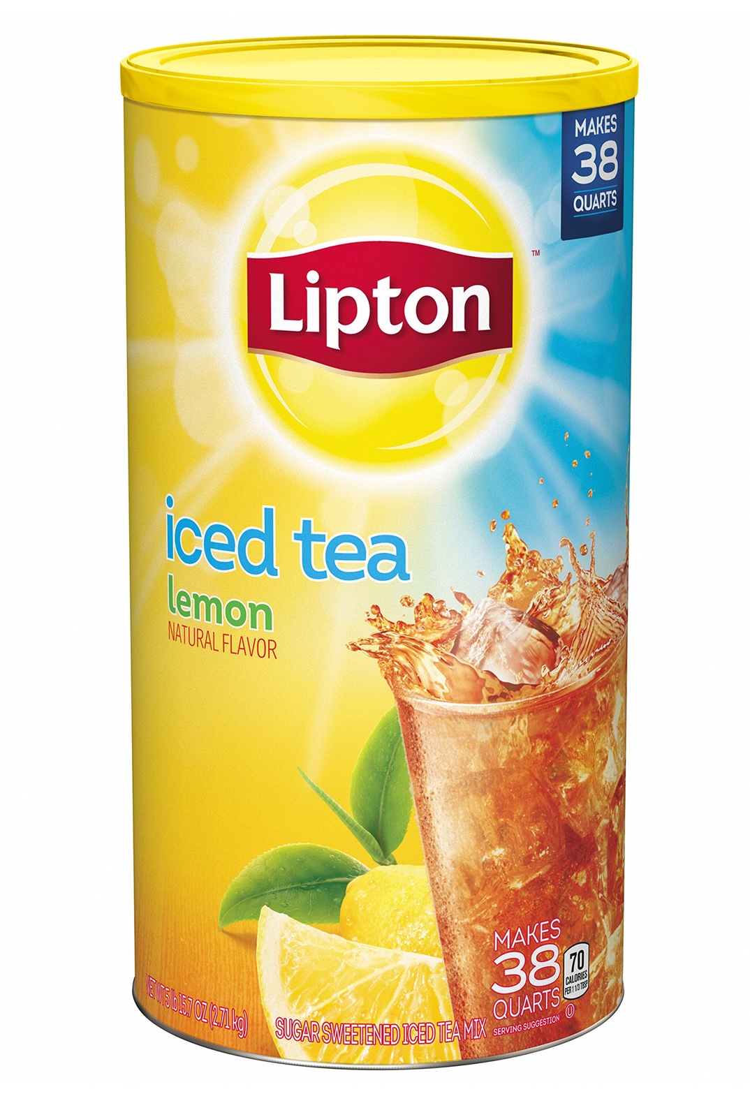 Lipton Iced Tea Mix, Lemon 38 qt (Pack of 6) gallery