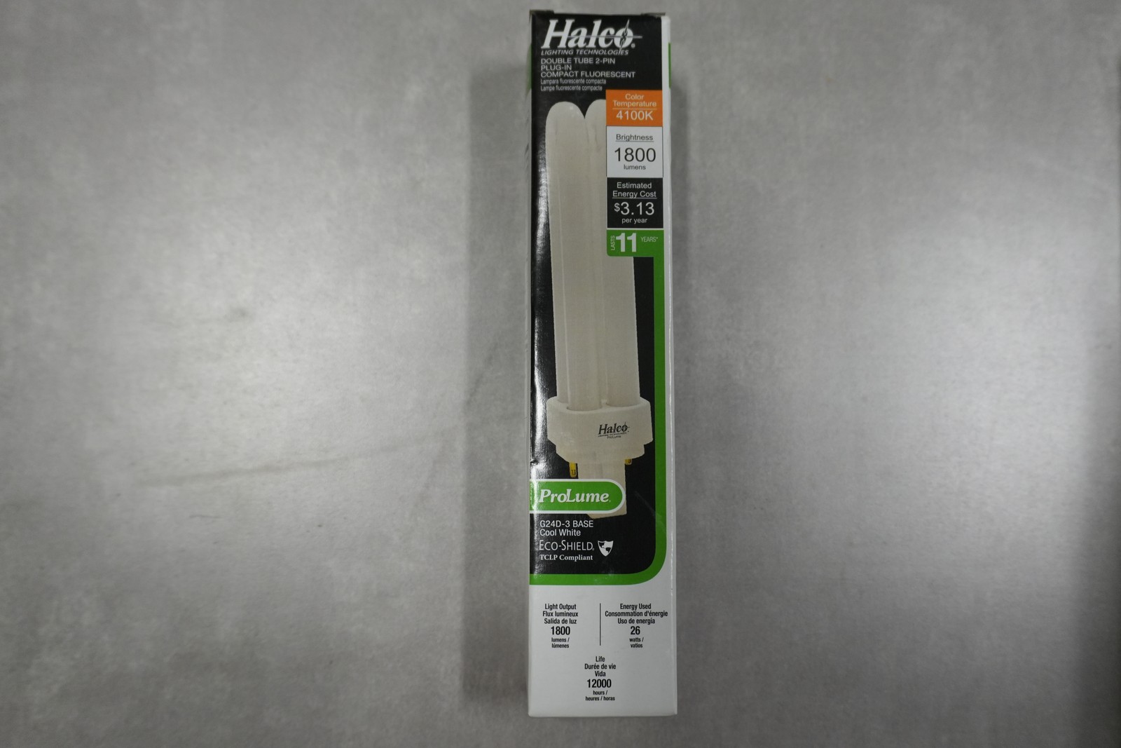 Halco ProLume 26W CFL Double Tube 2-Pin 4100K 1800 Lumen Plug-In NEW gallery