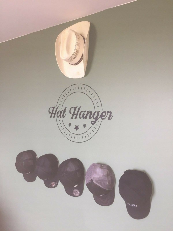 Hidden Hat Hangers -10 Pack - Black Barnwood - Holder Rack Hook Wall Display gallery
