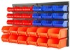 Wall Mounted Storage Bins Parts Rack 30 Bin Organizer Garage Plastic Shop Tool gallery