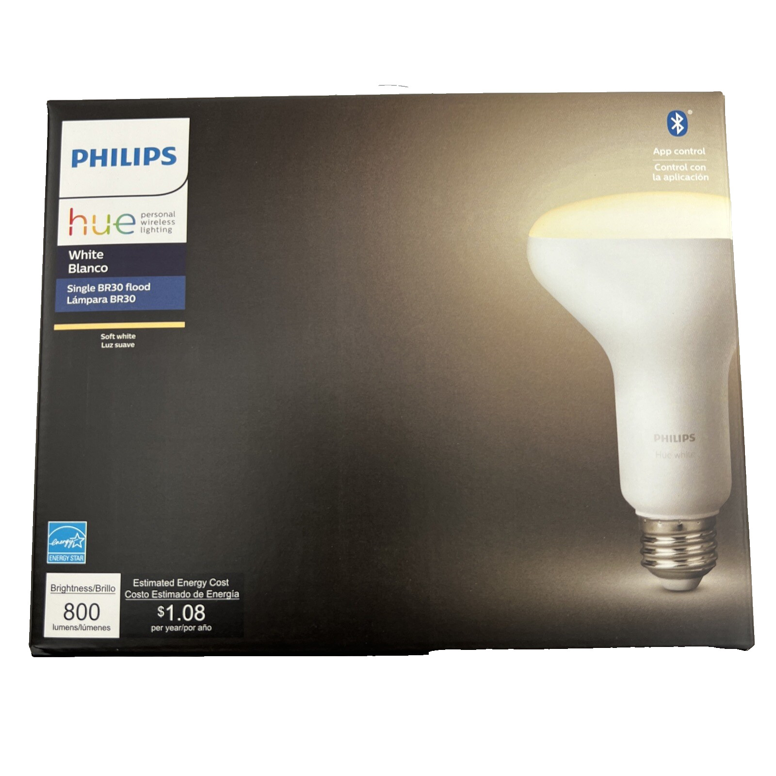 Philips Hue Smart LED Flood Light Bulb BR30 Bluetooth Zigbee Soft White 2 Pack gallery