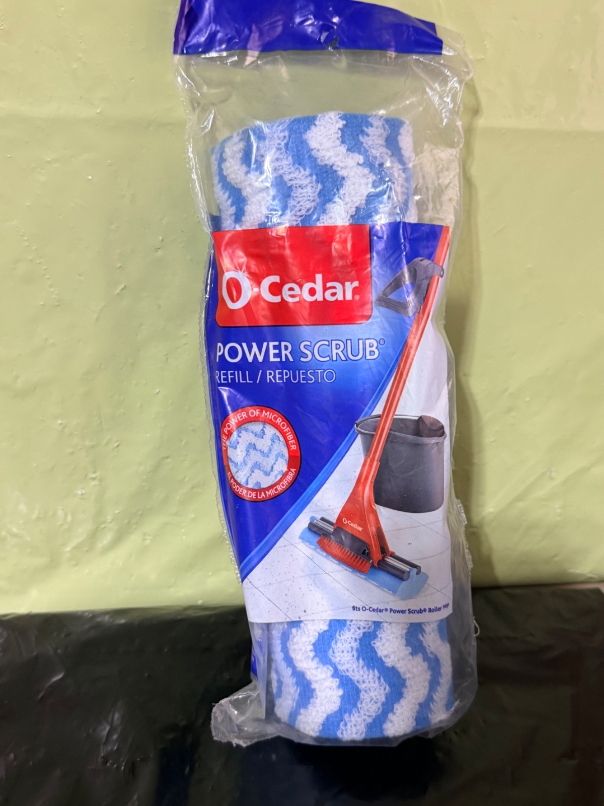 O-Cedar Power Scrub Mop Head Replacement Refill, New in Sealed Packaging HTF gallery