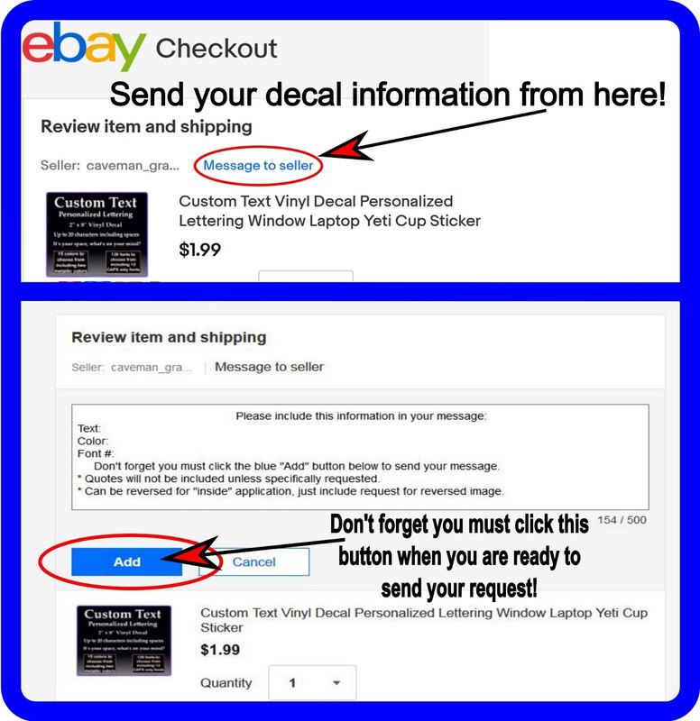 Custom Text Vinyl Decal Personalized Lettering Window Laptop Yeti Cup Sticker gallery