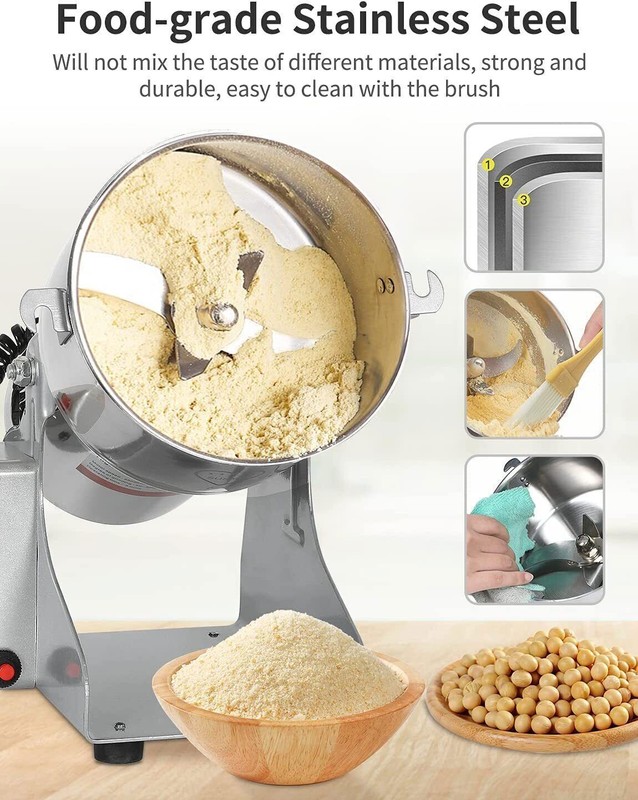 Electric Grain Mill Grinder 800g Commercial Spice Grinder High-Speed Pulverizer gallery