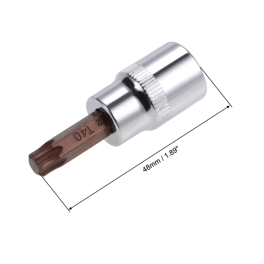 3/8-Inch Drive Bit Socket Torx T40 S2 Steel 48mm Length 3sets gallery