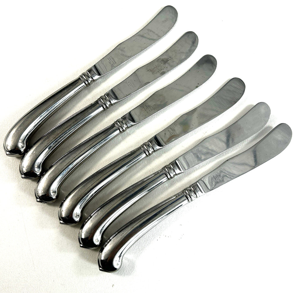 Gorham Design Studio Colonial TIPT 18/8 6pc Dinner Knifes 9 1/4 in Glossy