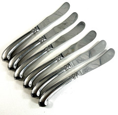 Gorham Design Studio Colonial TIPT 18/8 6pc Dinner Knifes 9 1/4 in Glossy