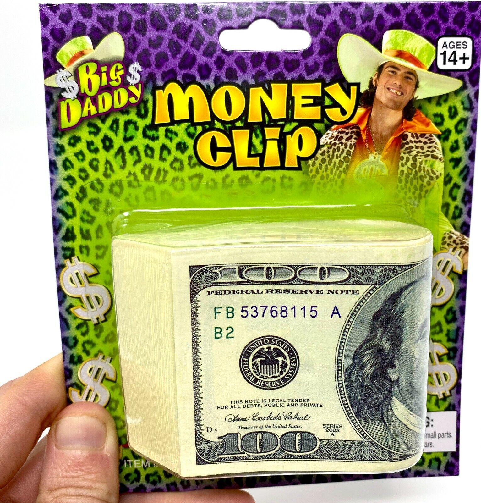 Forum Novelties - Big Daddy Bill Money Clip Pimp Dress Up Halloween Costume Prop gallery