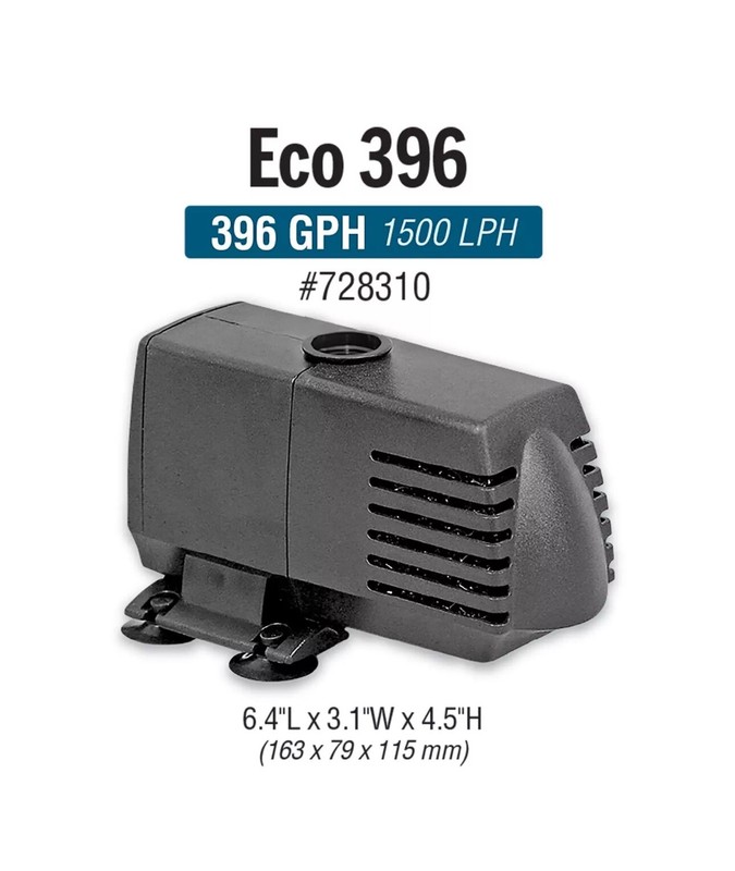 EcoPlus Eco 396 Water Pump Fixed Flow Submersible Or Inline For Aquariums, Po... gallery