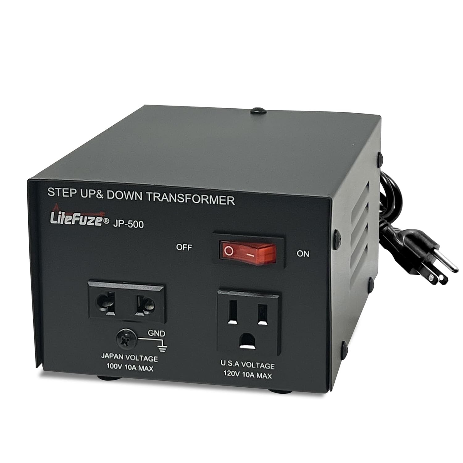 LiteFuze 500W Japan Voltage Converter Transformer – Step Up/Down 100V to 120V / gallery