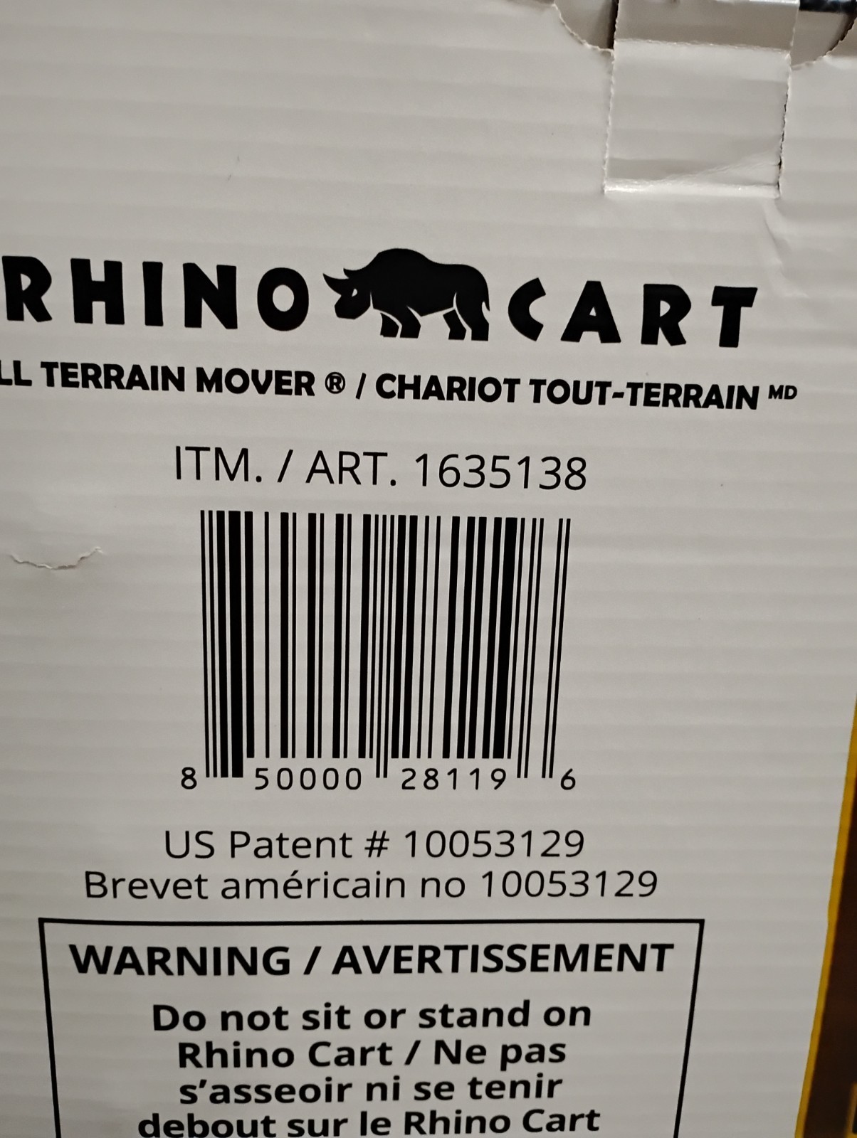 Rhino Cart - All Terrain Moving Cart Wheeled Mover Dolly 2000 Lbs RC-1P-RBR gallery