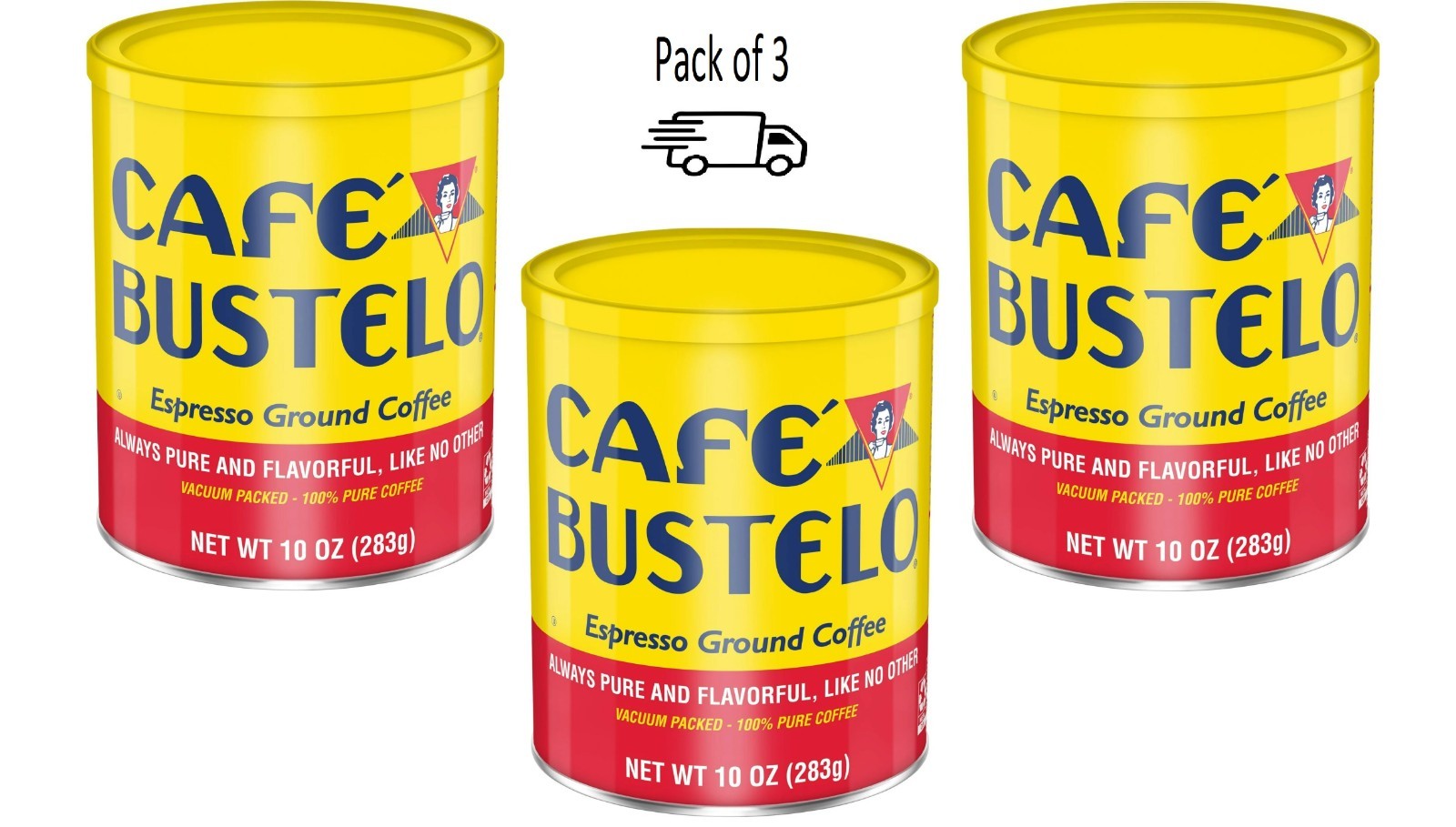 Cafe Bustelo, Espresso Style Dark Roast Ground Coffee, 10 oz Can (Pack of 3) gallery