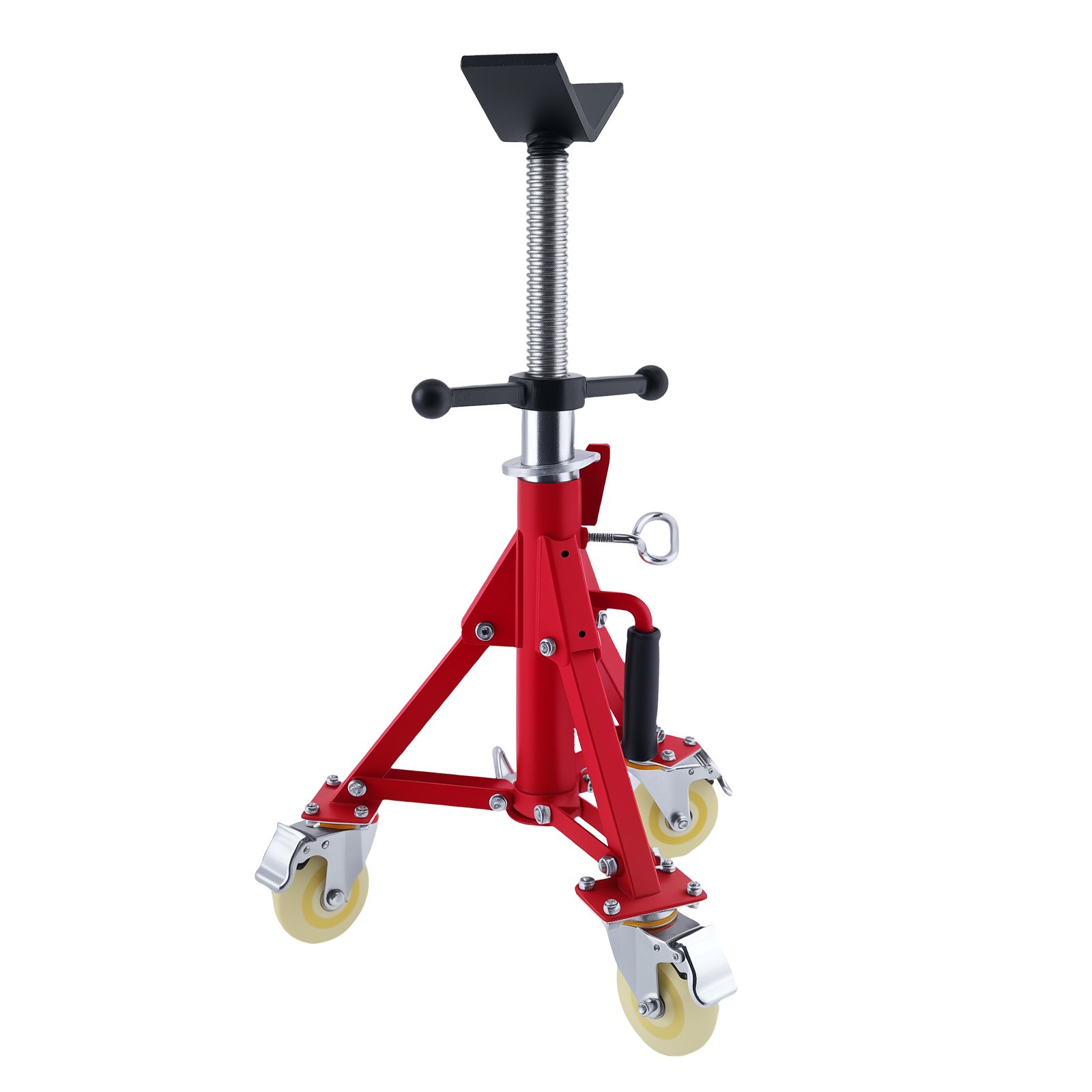 Steel V-Head Adjustable Pipe Jack Stand 20-37 inch 882 lbs Capacity gallery