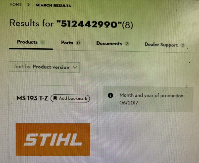 PISTON KIT FITS STIHL MS193T CHAINSAWS, 37MM PISTON KIT REPLACES # 1137-030-2007 gallery