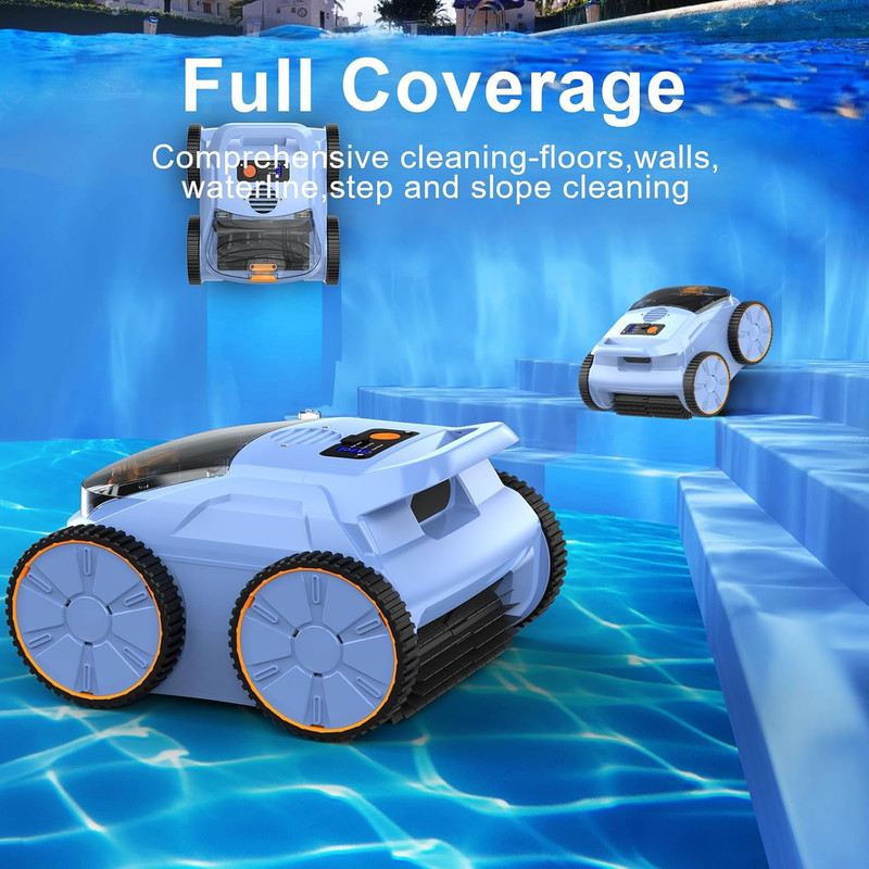 Robotic Pool Vacuum, Pool Cleaner for Inground Pools, Smart Navigation, Floor/Wa gallery