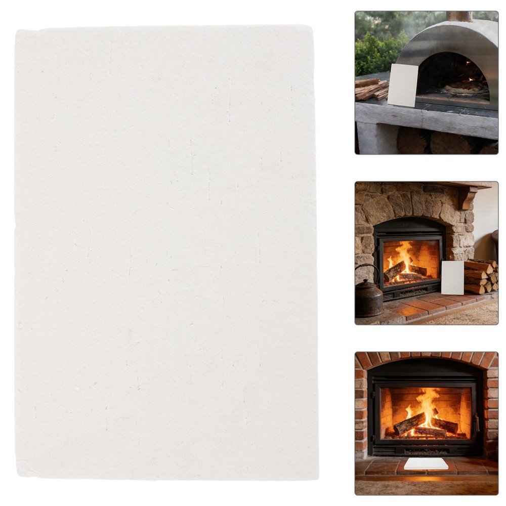 2 Pcs Ceramic Fiber Board Efficient Heat Barrier Fireproof for Stove