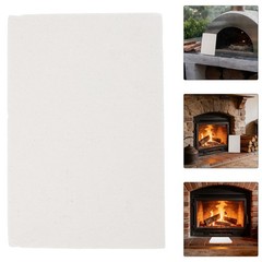 2 Pcs Ceramic Fiber Board Efficient Heat Barrier Fireproof for Stove