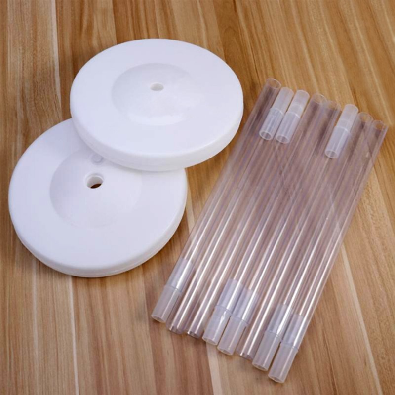 2 Set Balloon Column Arch Base Upright Pole Display Stand Kit For Wedding Party gallery